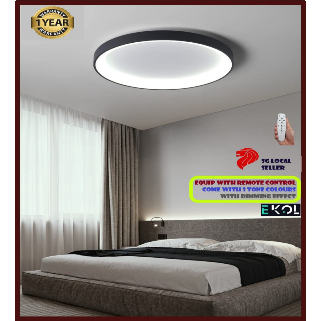 EKOL Designer 2023 LED Ceiling Light with Remote Control ♥ Northern European Style ♥ A Brand New Feels On Lights ♥