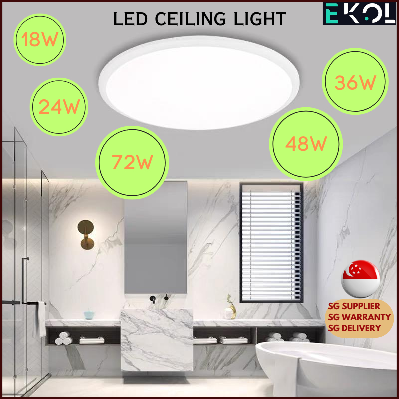 Designer LED Ceiling Light * 18W * 24W * 36W * 48W * 72W Daylight White/6500k * Coolwhite/4000k * Tri-Colour(3 Colours)